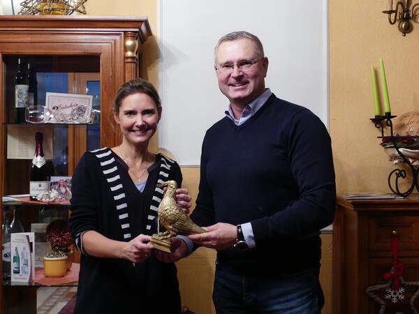 B�rgermeisterin Dr. Bettina Warnecke und B�rgermeister Christian Runkel