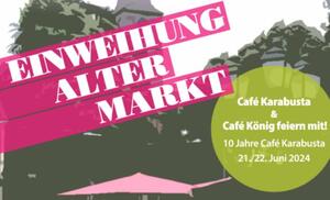 Ausschnitt Plakat Einweihung Alter Markt