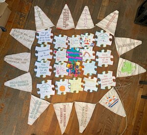 Stadt Haan Wimpelkette Kinderrechte