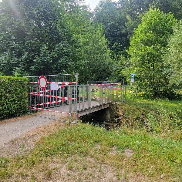 Br�ckensperrung Schaafenkotten