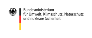 BMUKN F&ouml;rderlogo zum Klimaanpassungskonzept