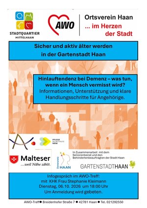 Hinlauftendenz bei Demenz - was tun, wenn ein Mensch vermisst wird?